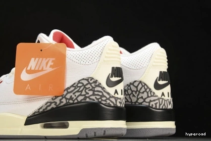 Hyperoad Reimagined Jordan 3 Air Cement White 1022